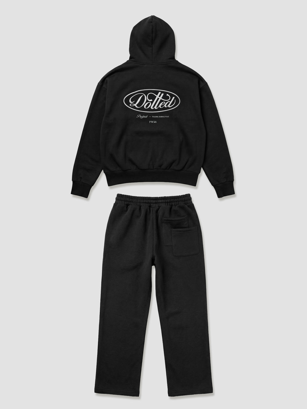 Hoodie + Pants ( One Set ) Black