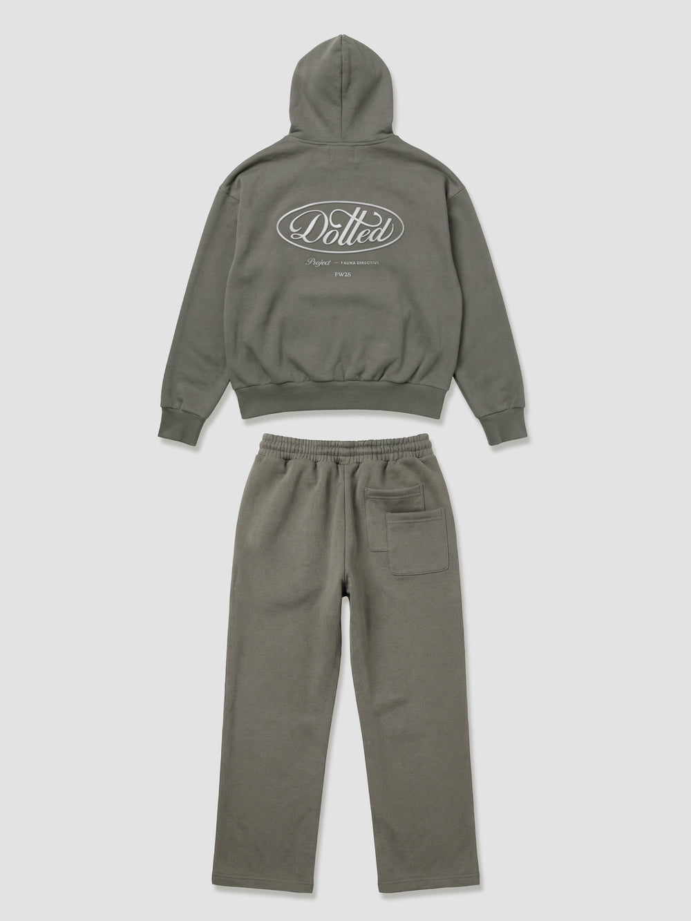 Hoodie + Pants ( One Set ) Khaki