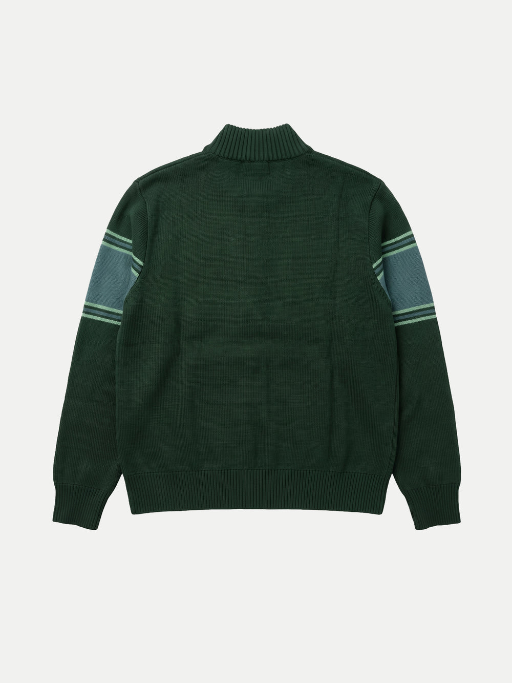Knitted Half-zip Green
