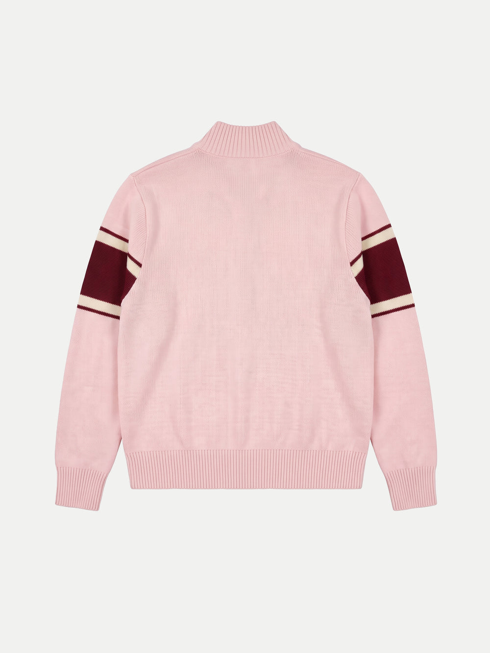 Knitted Half-zip Pink